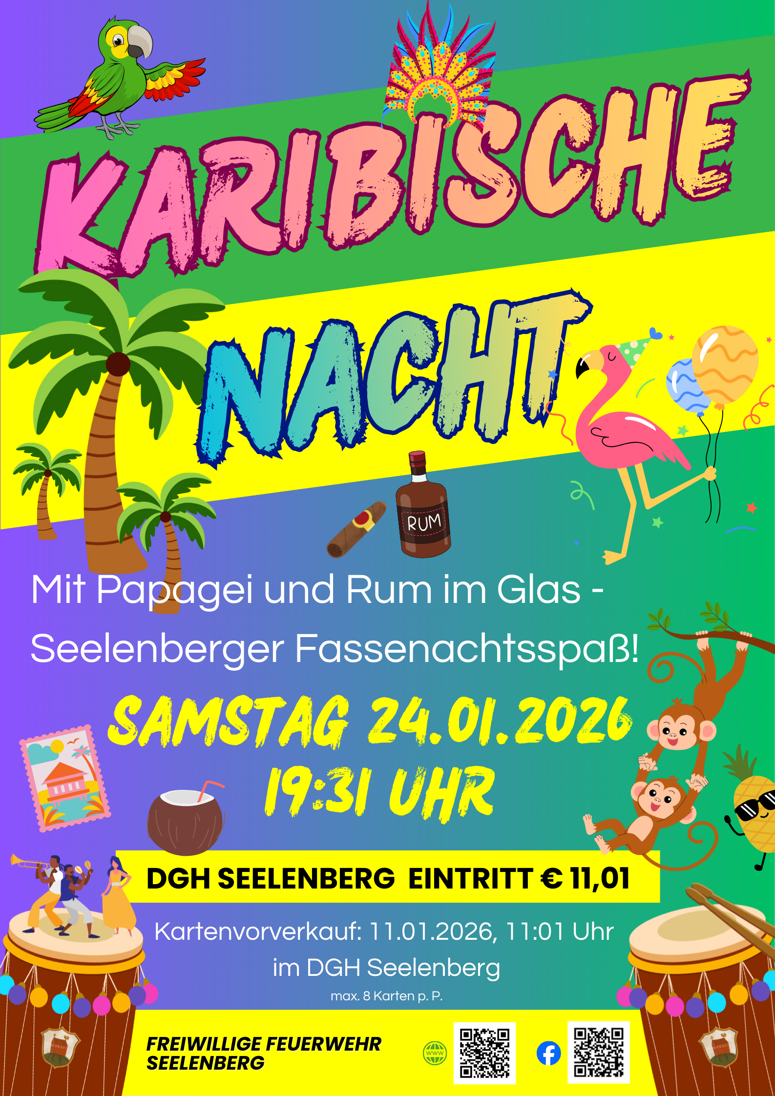 fassenacht 2026 karibische nacht